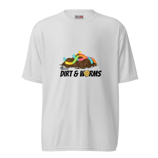 Dirt & Worms - Unisex performance crew neck t-shirt
