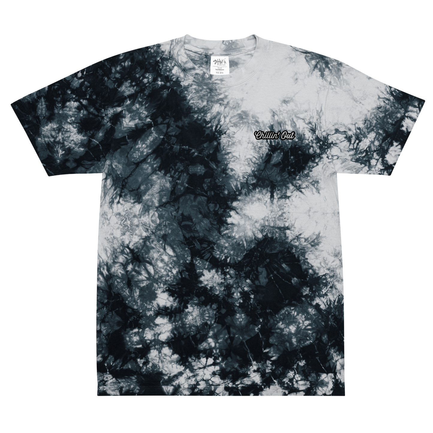 Chillin' Out - Embroidered - Tie Dye Tee - Unisex